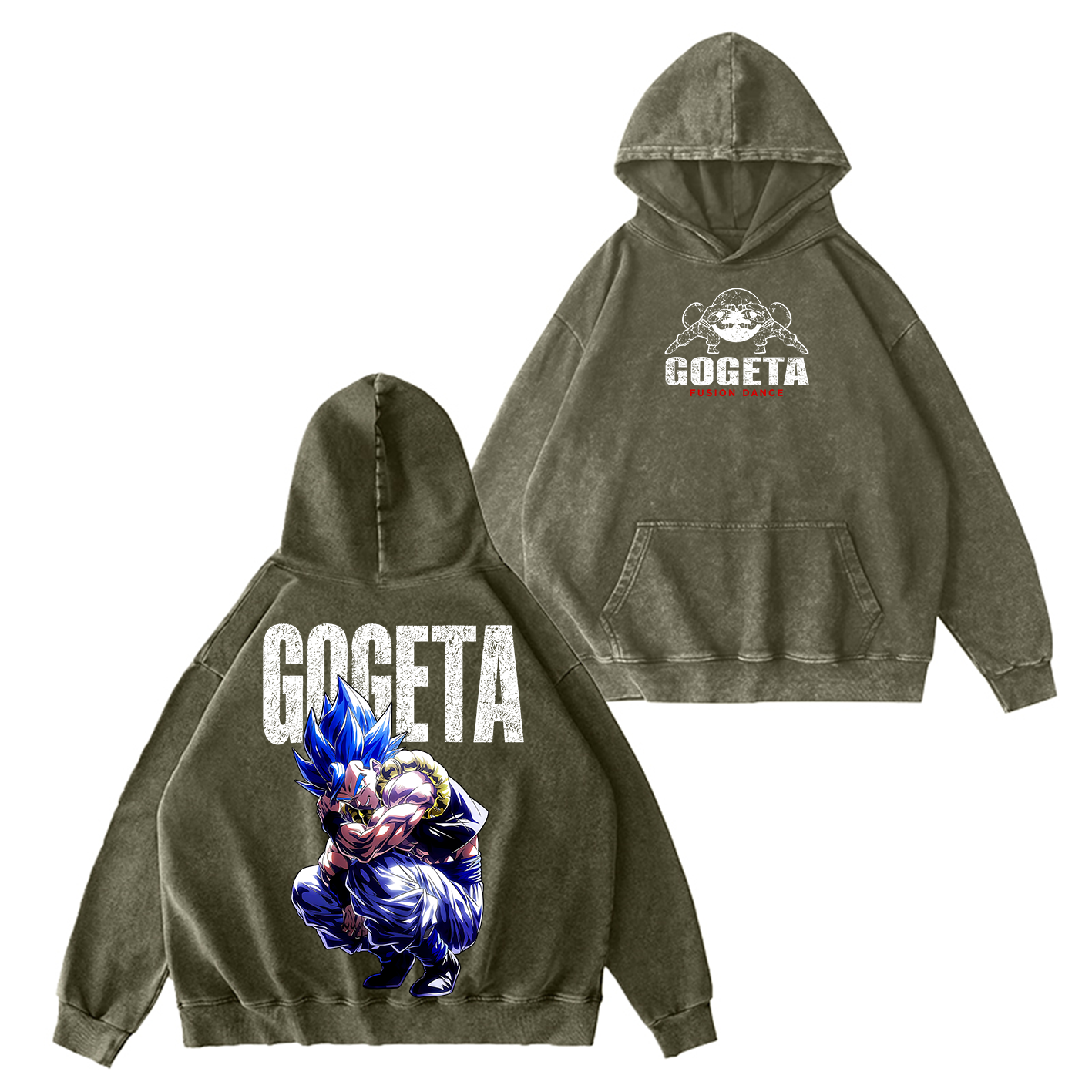Gogeta Dragon Ball Vintage Unisex Washed T-Shirt