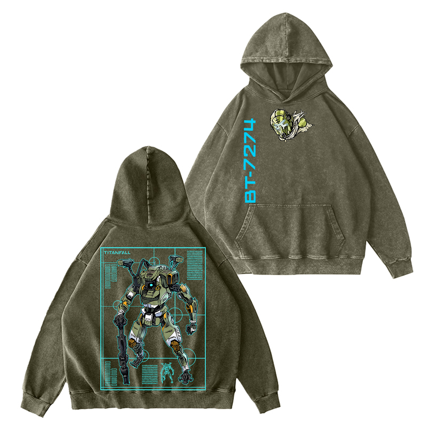 Titanfall BT Fanart Washed T-shirt/Crewneck/Hoodie