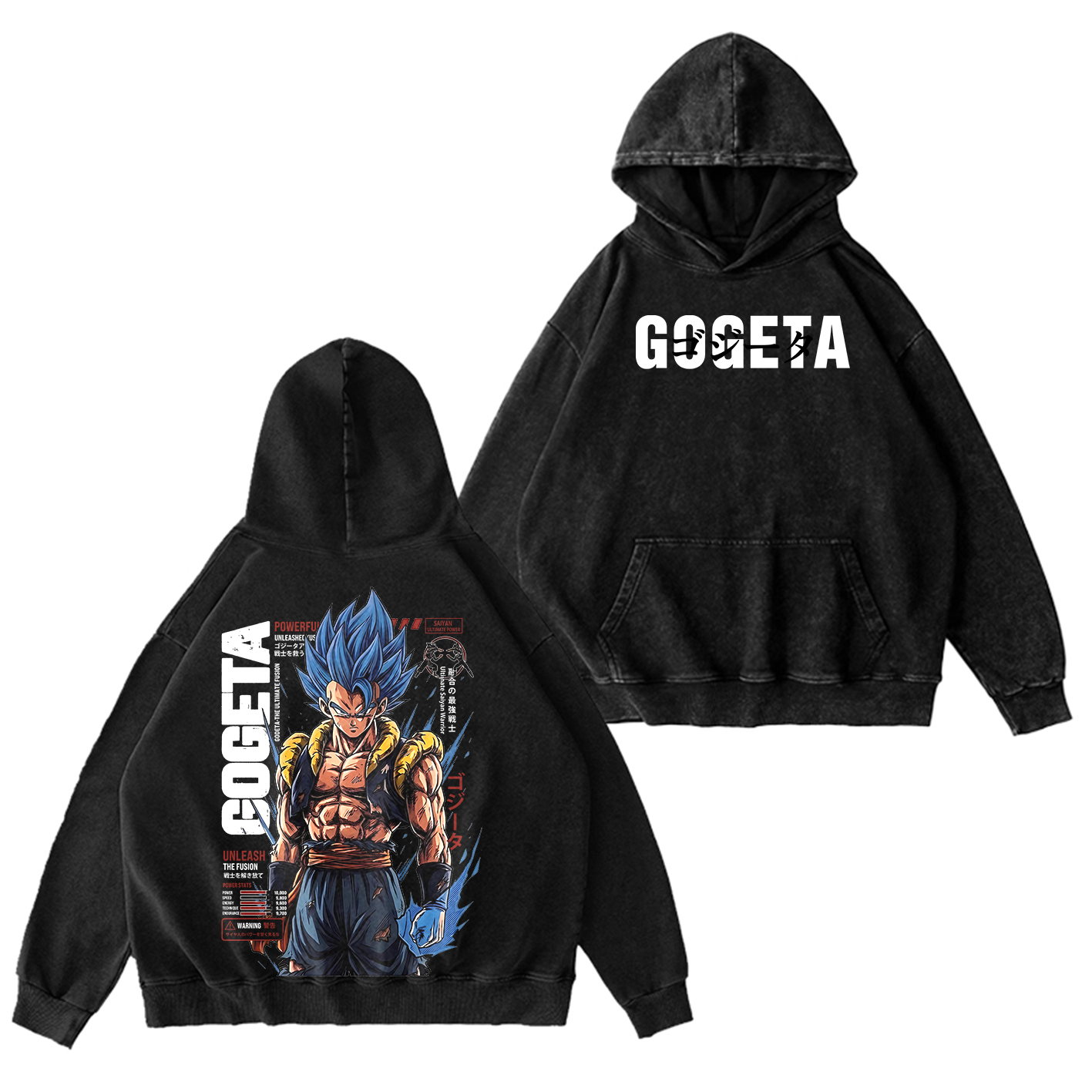 Gogeta Dragon Ball Unisex  Washed T-Shirt