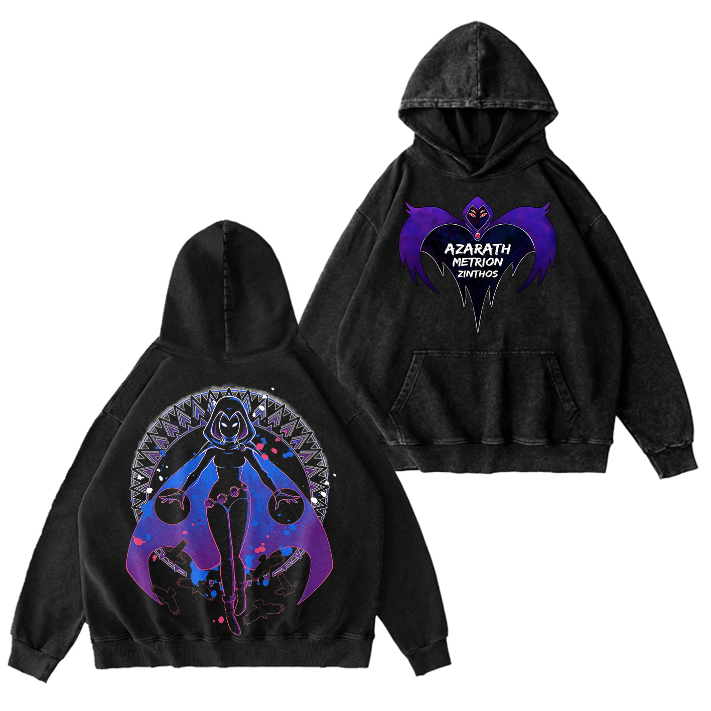 Raven Teen Titans Washed T-shirt/Crewneck/Hoodie