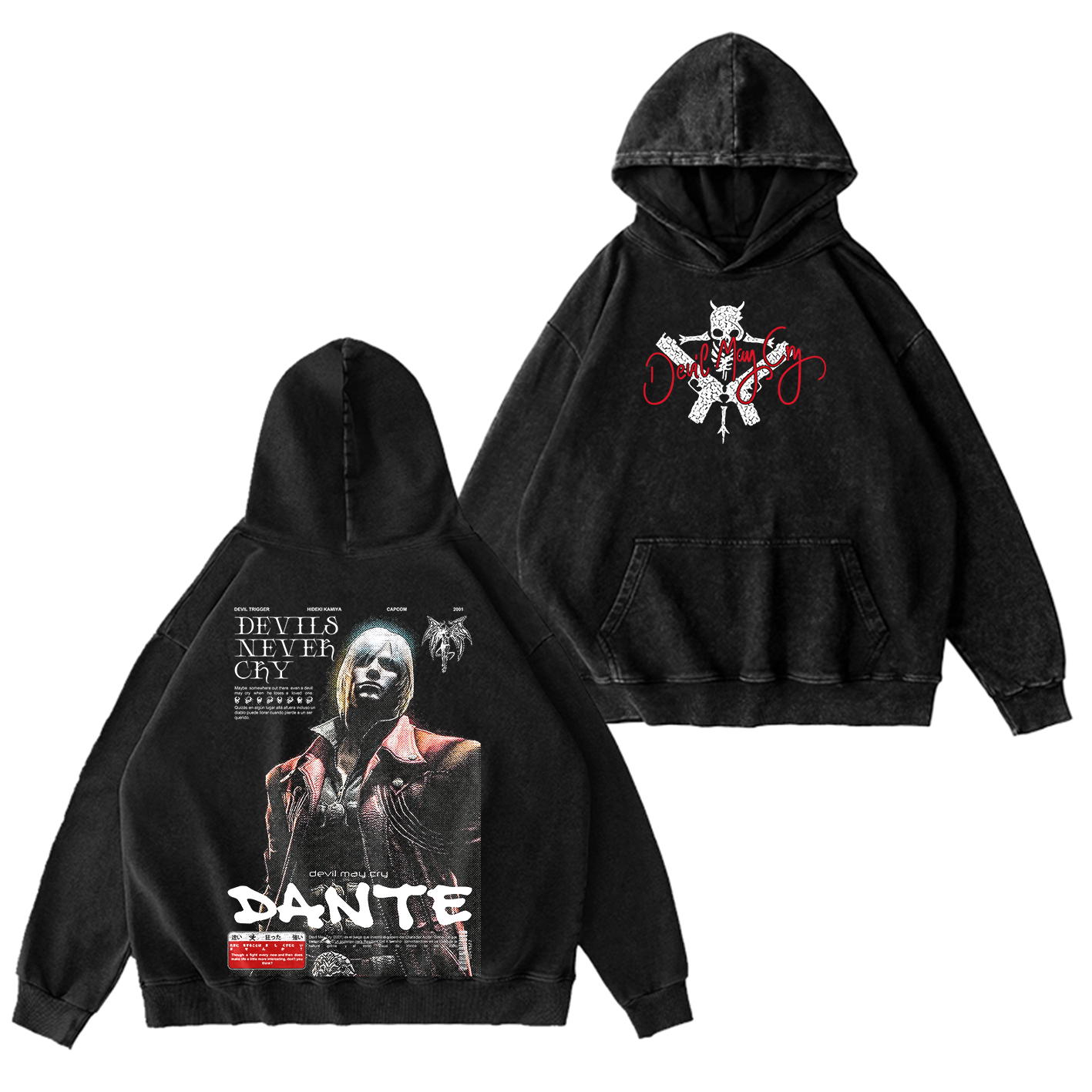 Dante — Devil May Cry Vintage Washed T-shirt/Crewneck/Hoodie