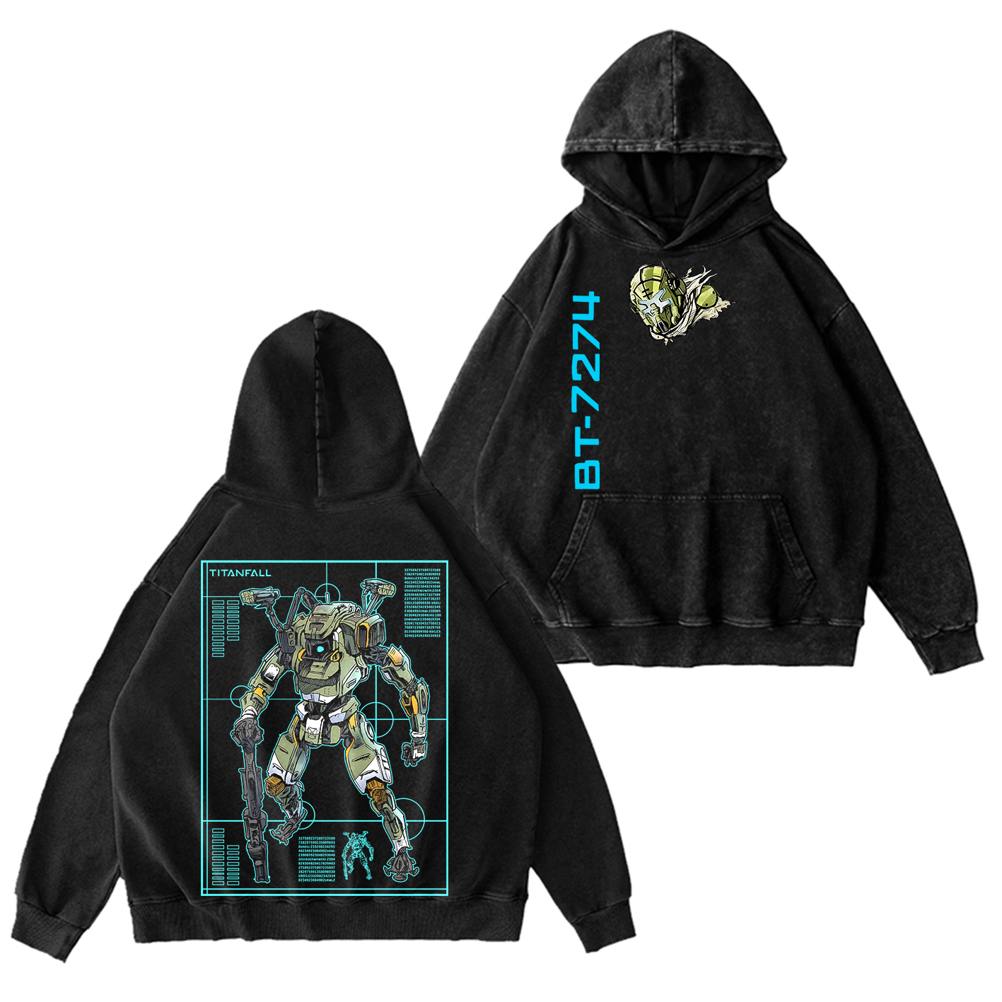 Titanfall BT Fanart Washed T-shirt/Crewneck/Hoodie