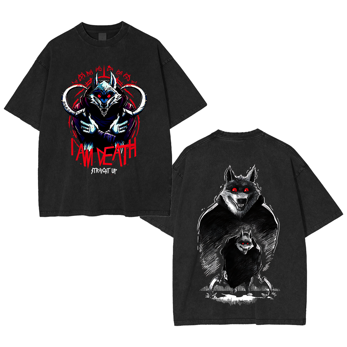 The Wolf Vintage Oversized T-shirt/Crewneck/Hoodie