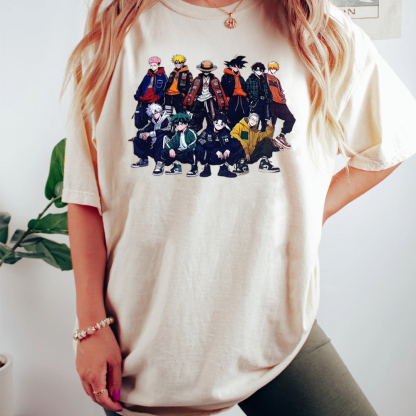 Luffy Goku Ichigo Deku Naruto without Thuglife Shirt