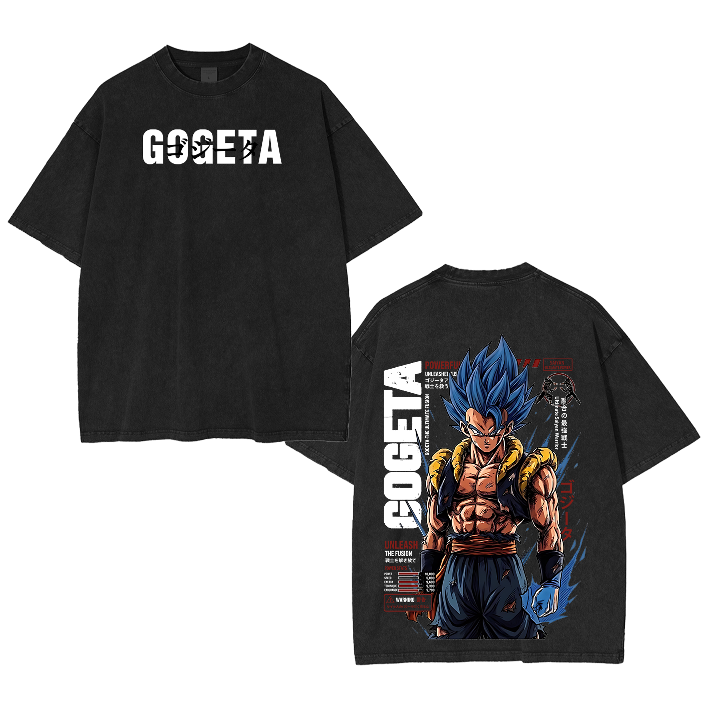 Gogeta Dragon Ball Unisex  Washed T-Shirt