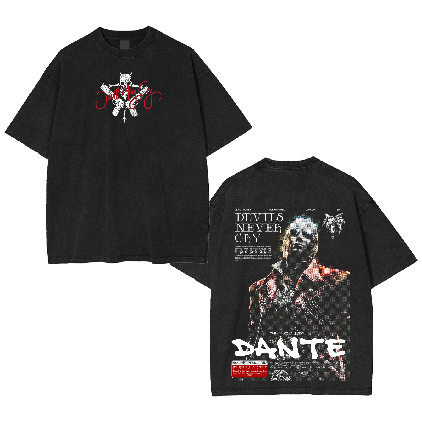 Dante — Devil May Cry Vintage Washed T-shirt/Crewneck/Hoodie
