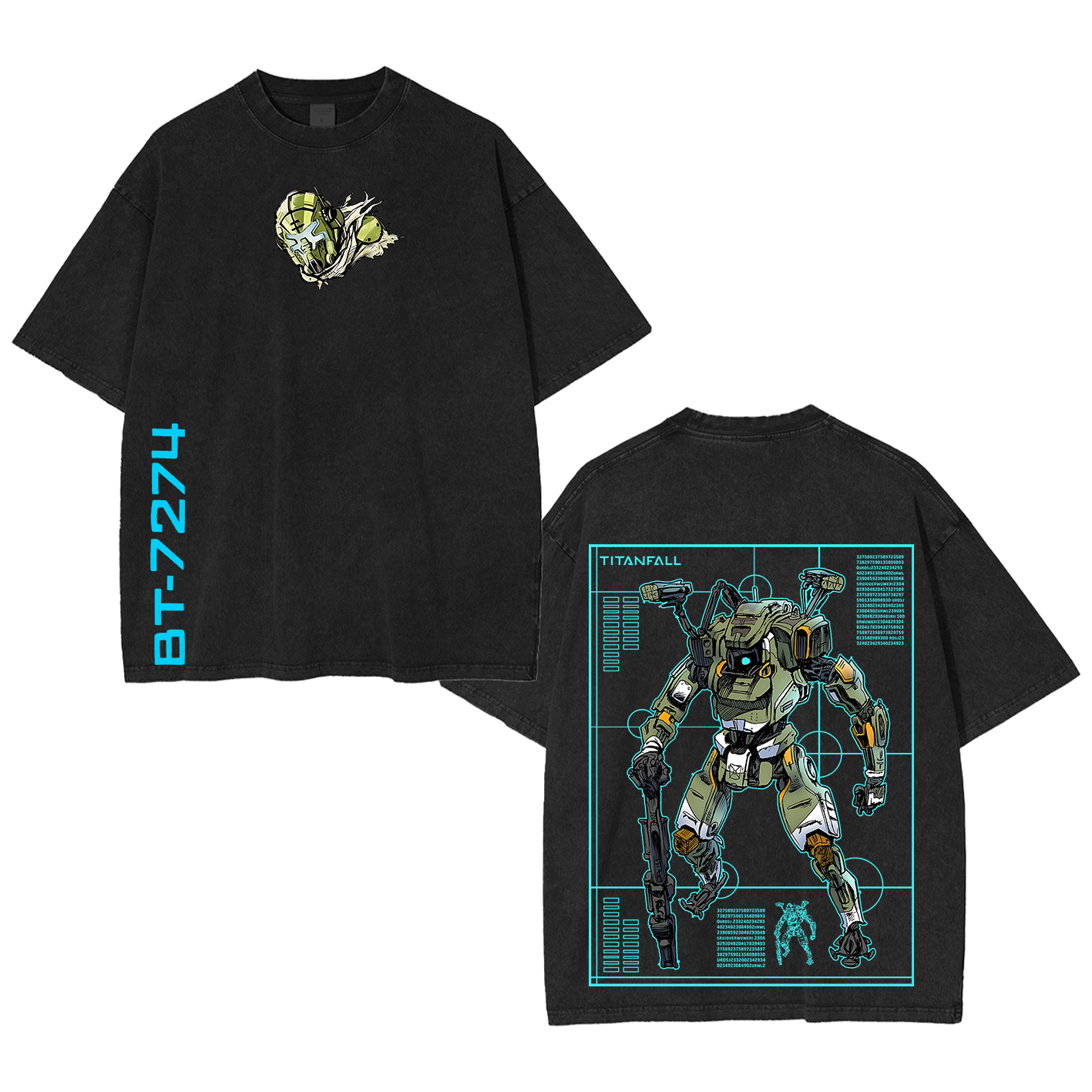 Titanfall BT Fanart Washed T-shirt/Crewneck/Hoodie