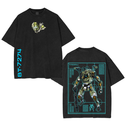 Titanfall BT Fanart Washed T-shirt/Crewneck/Hoodie