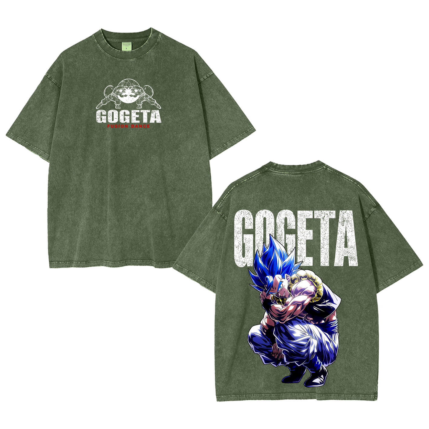 Gogeta Dragon Ball Vintage Unisex Washed T-Shirt