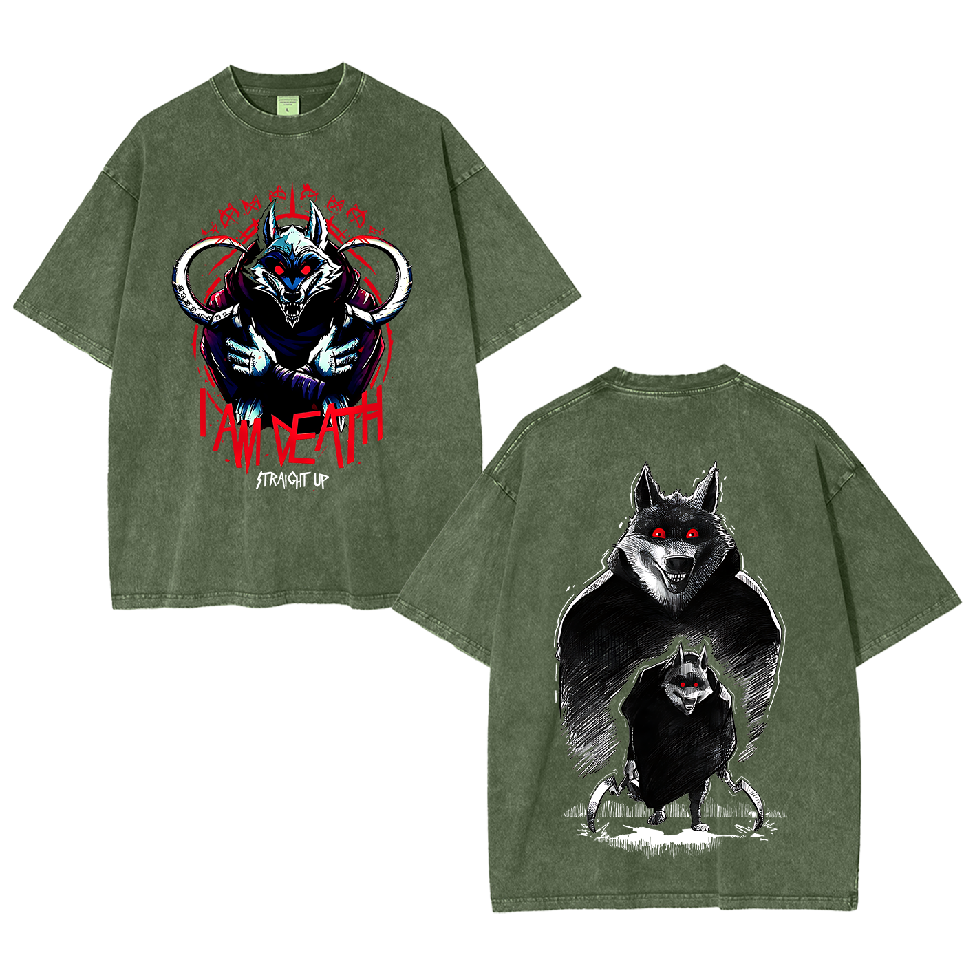 The Wolf Vintage Oversized T-shirt/Crewneck/Hoodie
