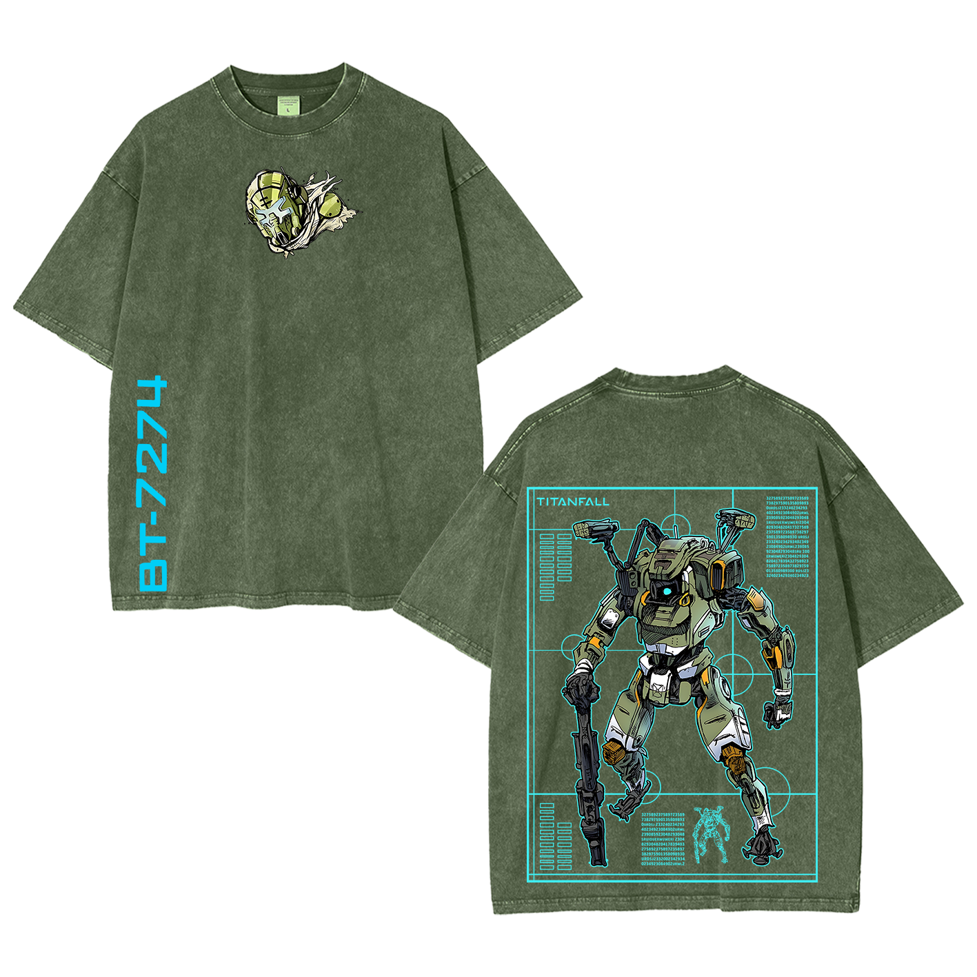 Titanfall BT Fanart Washed T-shirt/Crewneck/Hoodie