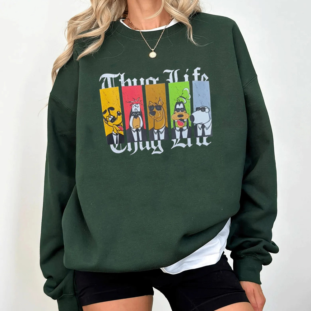 Thug Life Nostalgic Dog Shirt