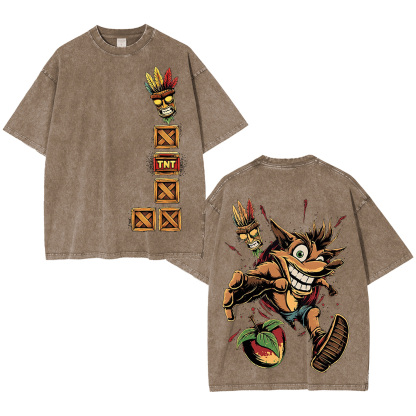 90s Crash Bandicoot Aku Oversized T-shirt/Crewneck/Hoodie