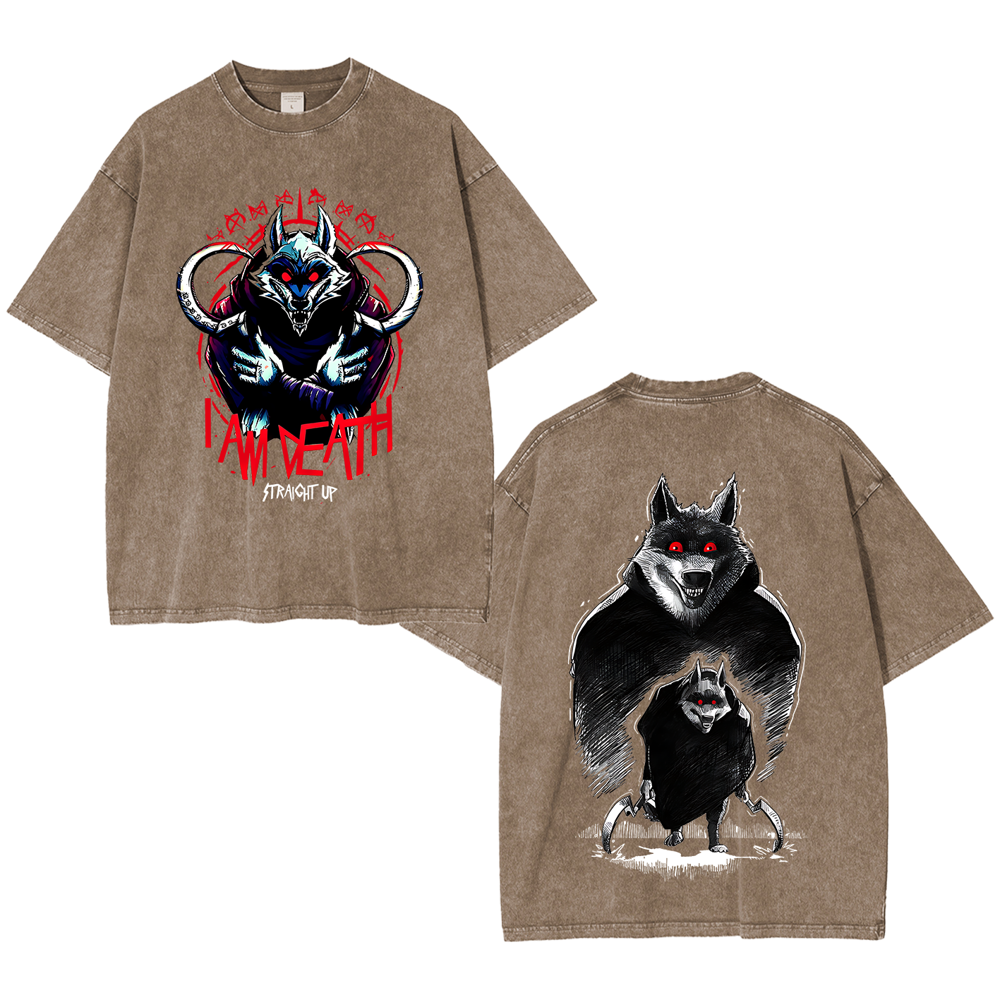 The Wolf Vintage Oversized T-shirt/Crewneck/Hoodie
