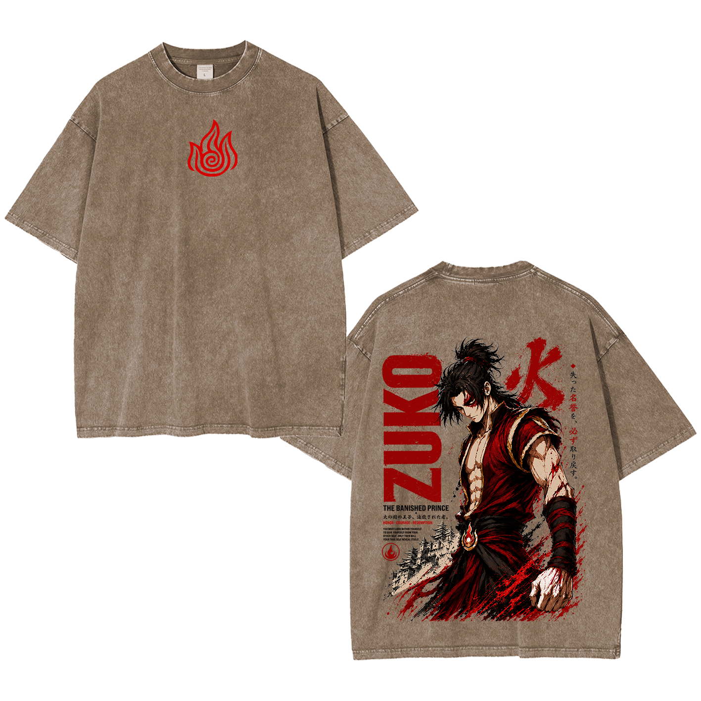 Zuko Avatar The Last Airbender Oversized T-shirt/Crewneck/Hoodie