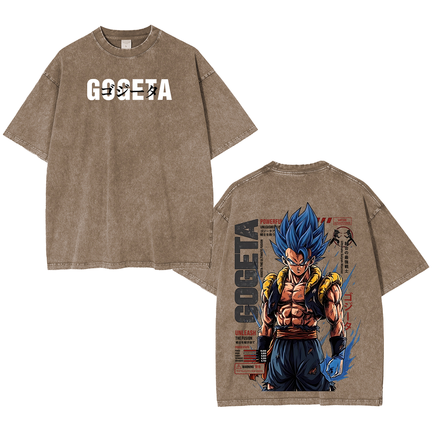 Gogeta Dragon Ball Unisex  Washed T-Shirt