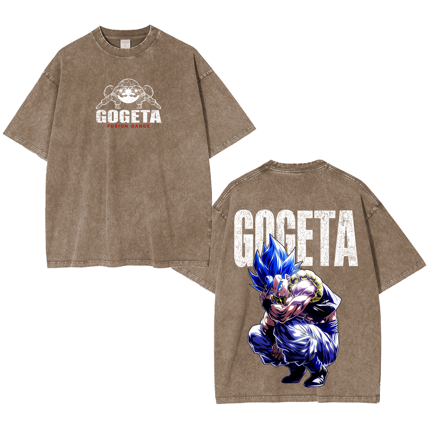 Gogeta Dragon Ball Vintage Unisex Washed T-Shirt