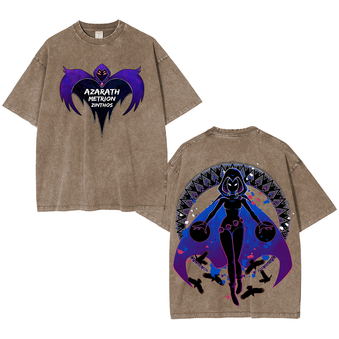 Raven Teen Titans Washed T-shirt/Crewneck/Hoodie