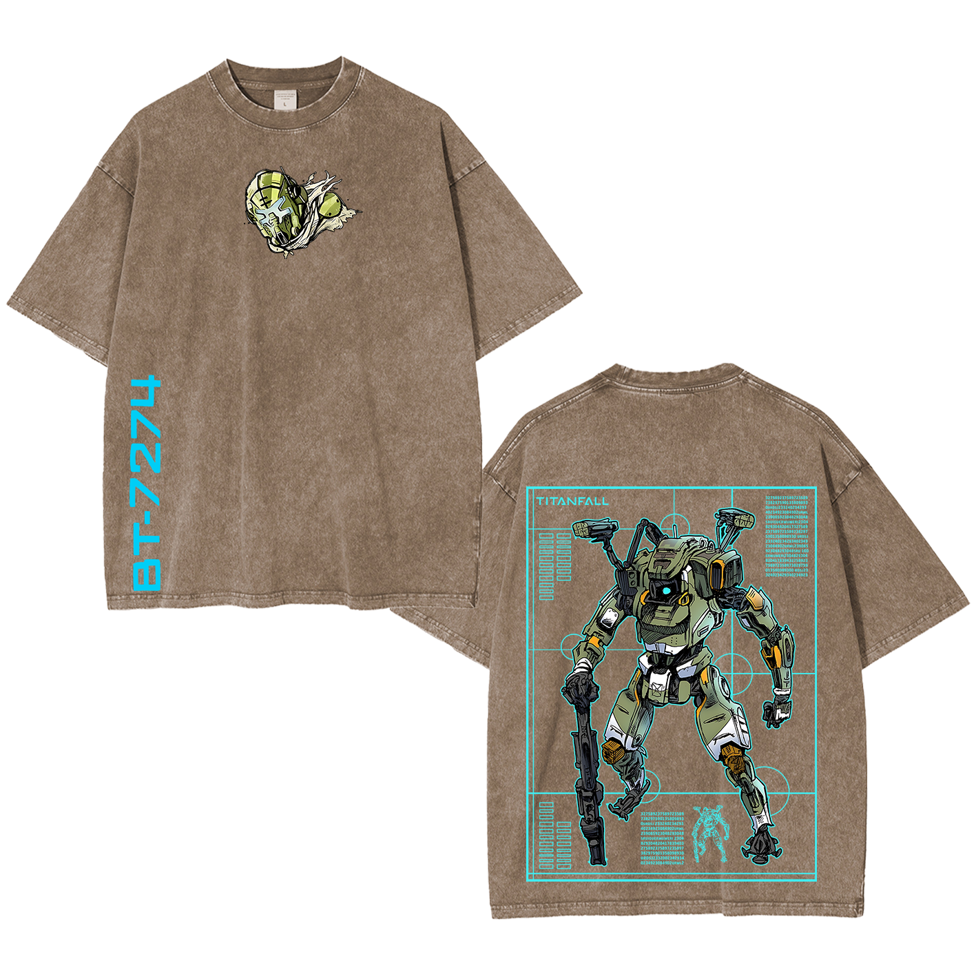 Titanfall BT Fanart Washed T-shirt/Crewneck/Hoodie