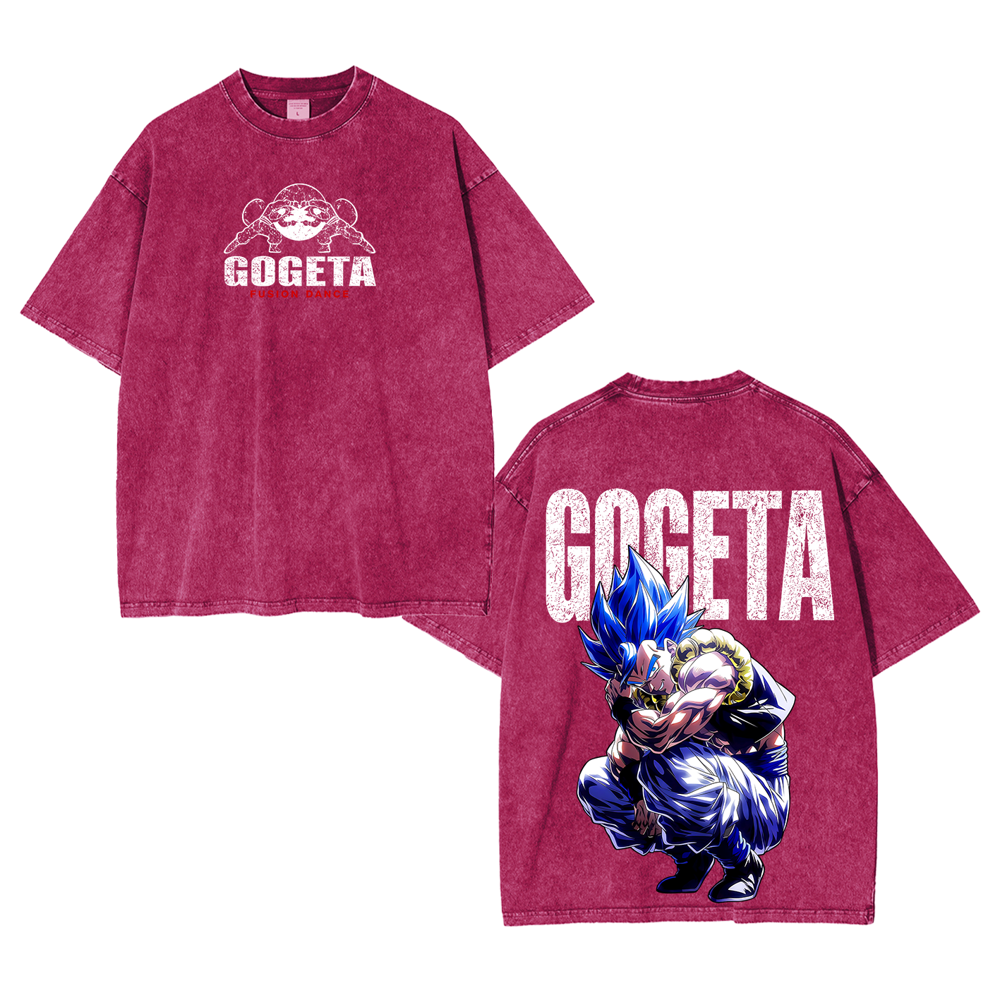 Gogeta Dragon Ball Vintage Unisex Washed T-Shirt