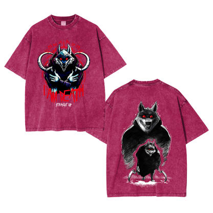 The Wolf Vintage Oversized T-shirt/Crewneck/Hoodie