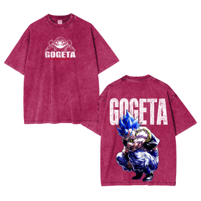 Gogeta Dragon Ball Vintage Unisex Washed T-Shirt