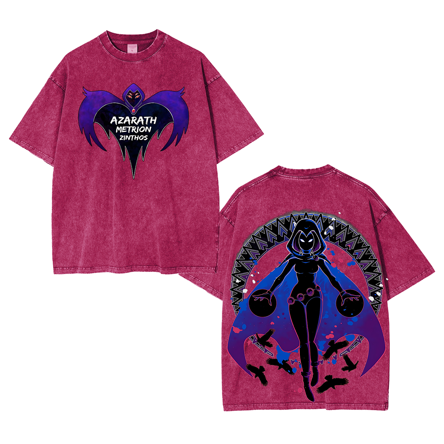 Raven Teen Titans Washed T-shirt/Crewneck/Hoodie