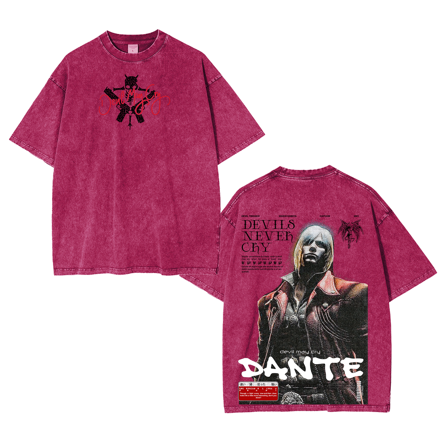 Dante — Devil May Cry Vintage Washed T-shirt/Crewneck/Hoodie