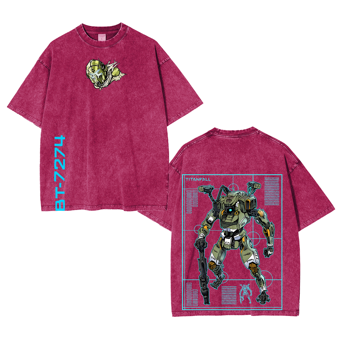 Titanfall BT Fanart Washed T-shirt/Crewneck/Hoodie