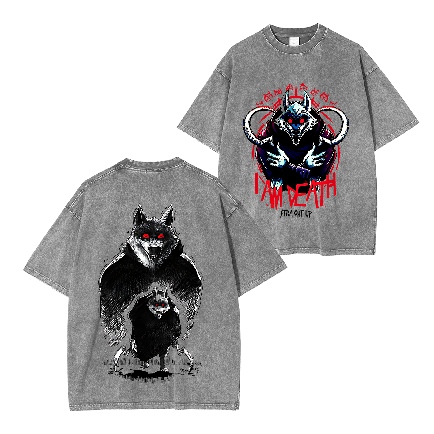 The Wolf Vintage Oversized T-shirt/Crewneck/Hoodie