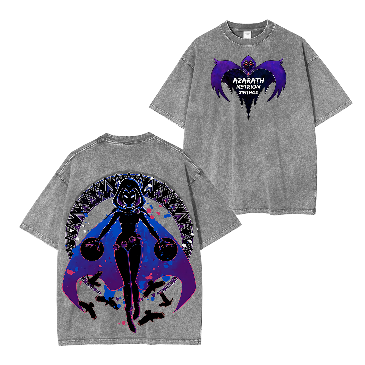 Raven Teen Titans Washed T-shirt/Crewneck/Hoodie