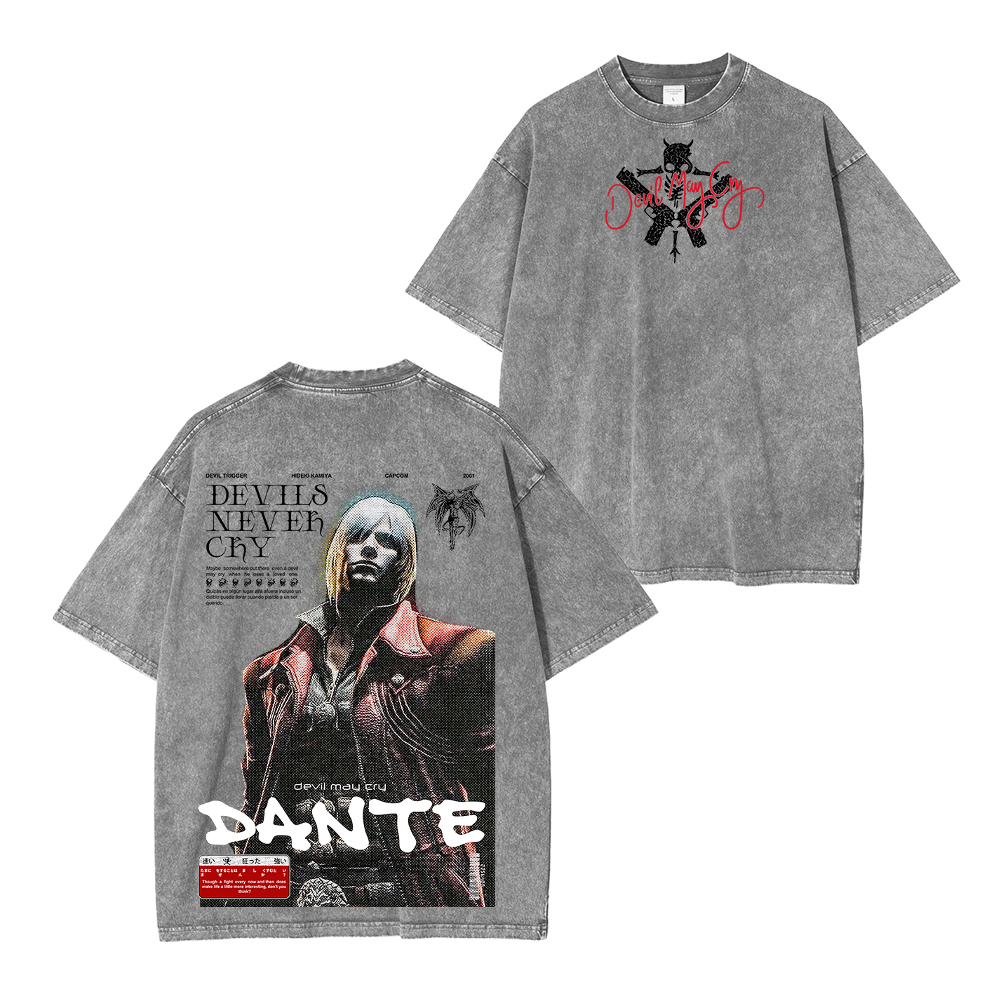 Dante — Devil May Cry Vintage Washed T-shirt/Crewneck/Hoodie