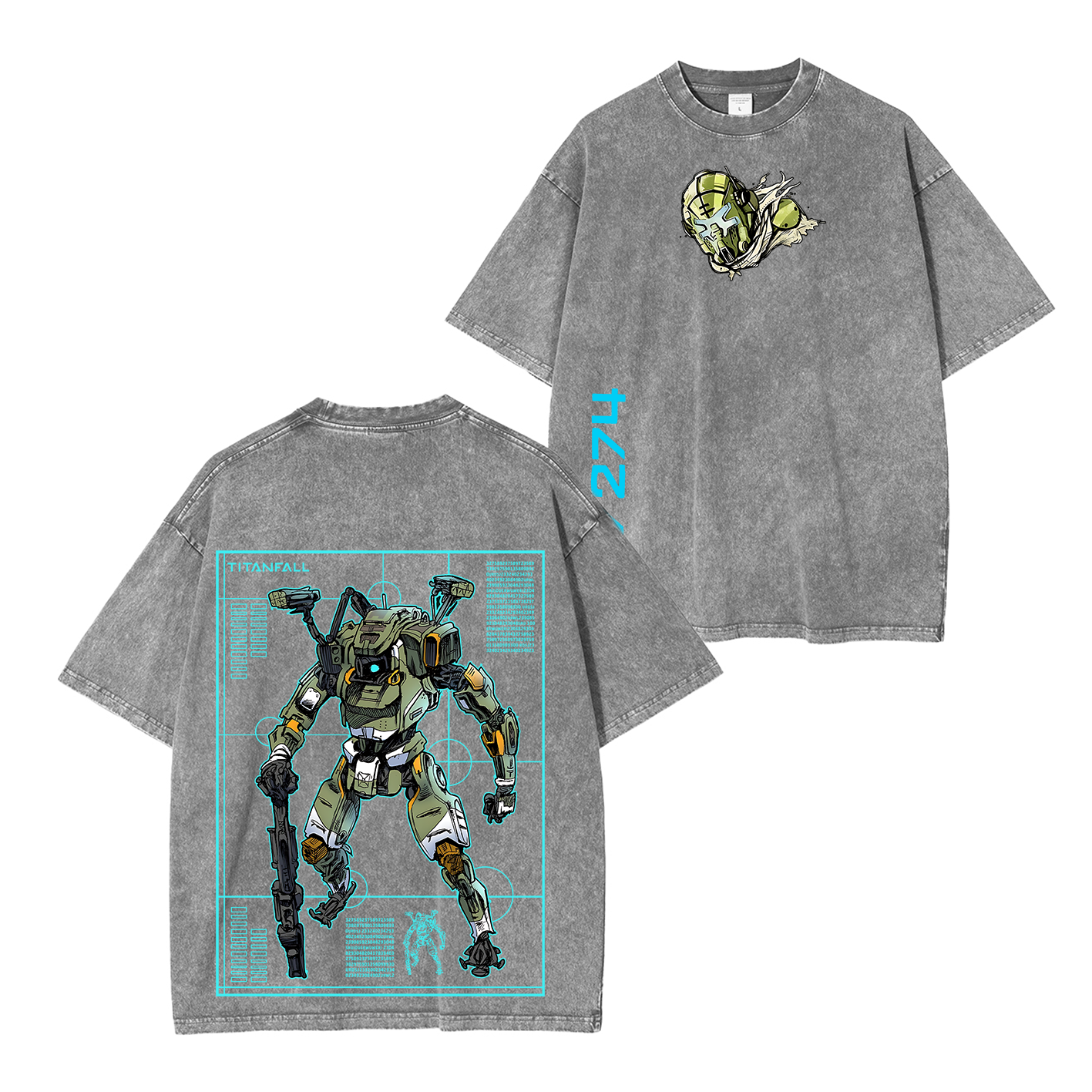 Titanfall BT Fanart Washed T-shirt/Crewneck/Hoodie
