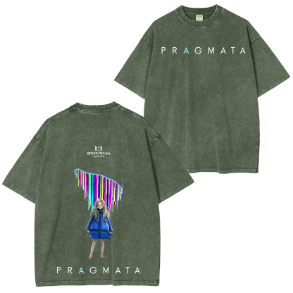 Pragmata Game Unisex Washed T-Shirt