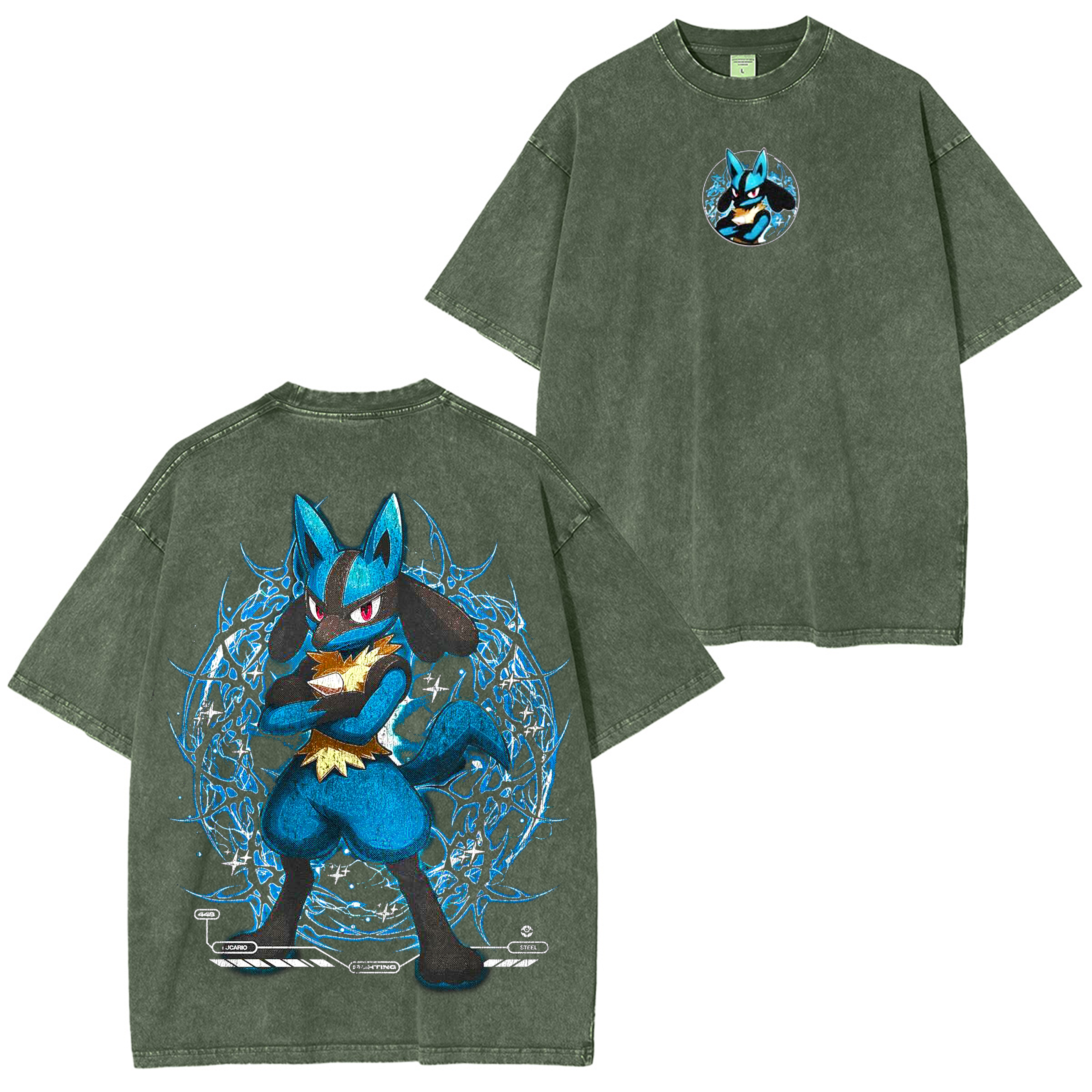 Pokemon anime Unisex Washed T-Shirt