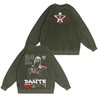 Dante — Devil May Cry Vintage Washed T-shirt/Crewneck/Hoodie