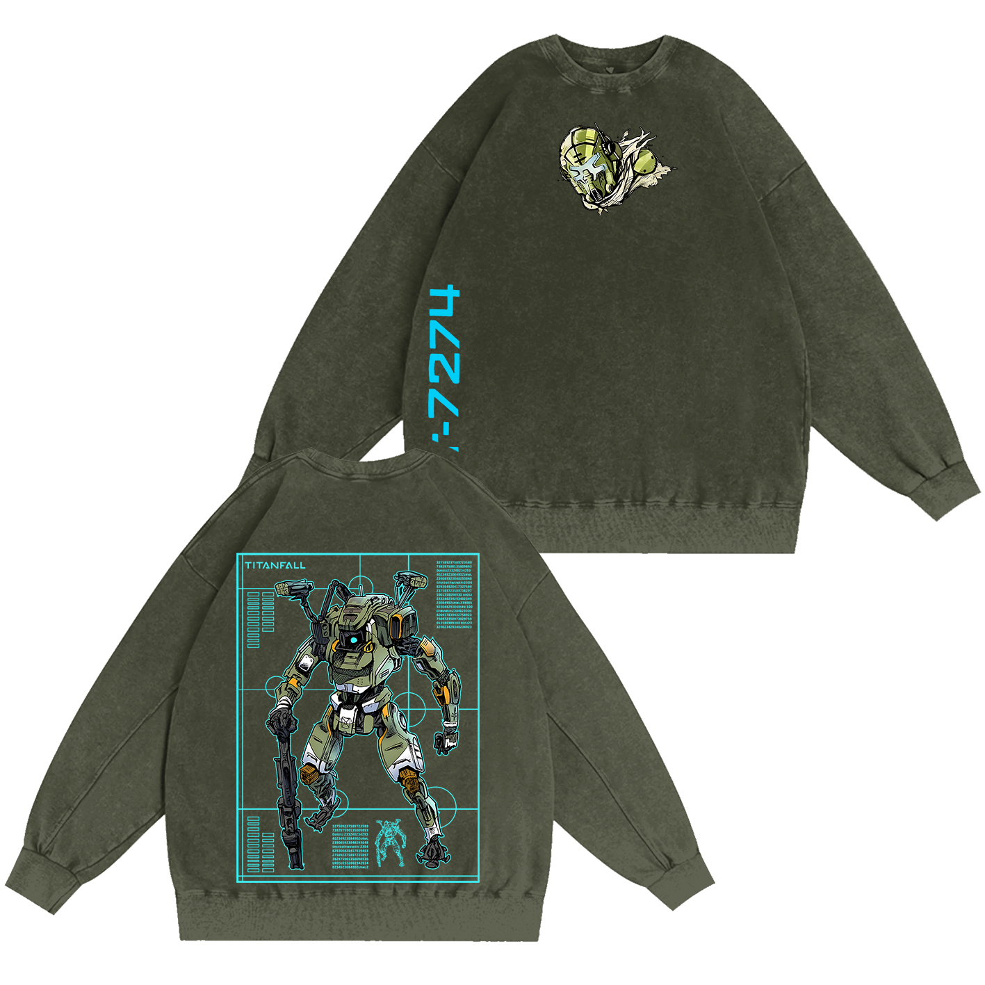 Titanfall BT Fanart Washed T-shirt/Crewneck/Hoodie