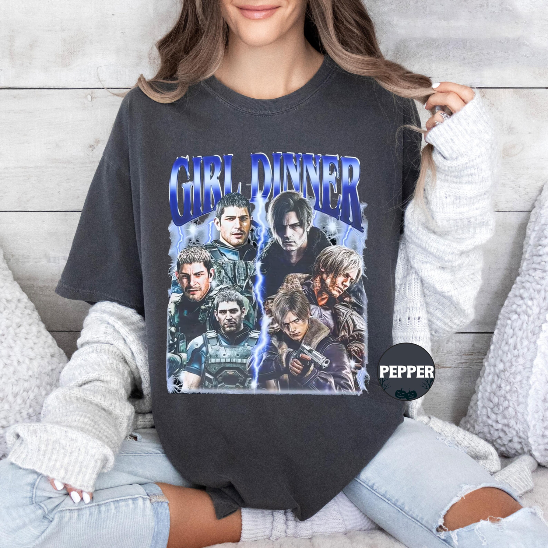 Leon Kennedy and Chris Redfield  Resident Evil Unisex T-shirt/Crewneck/Hoodie