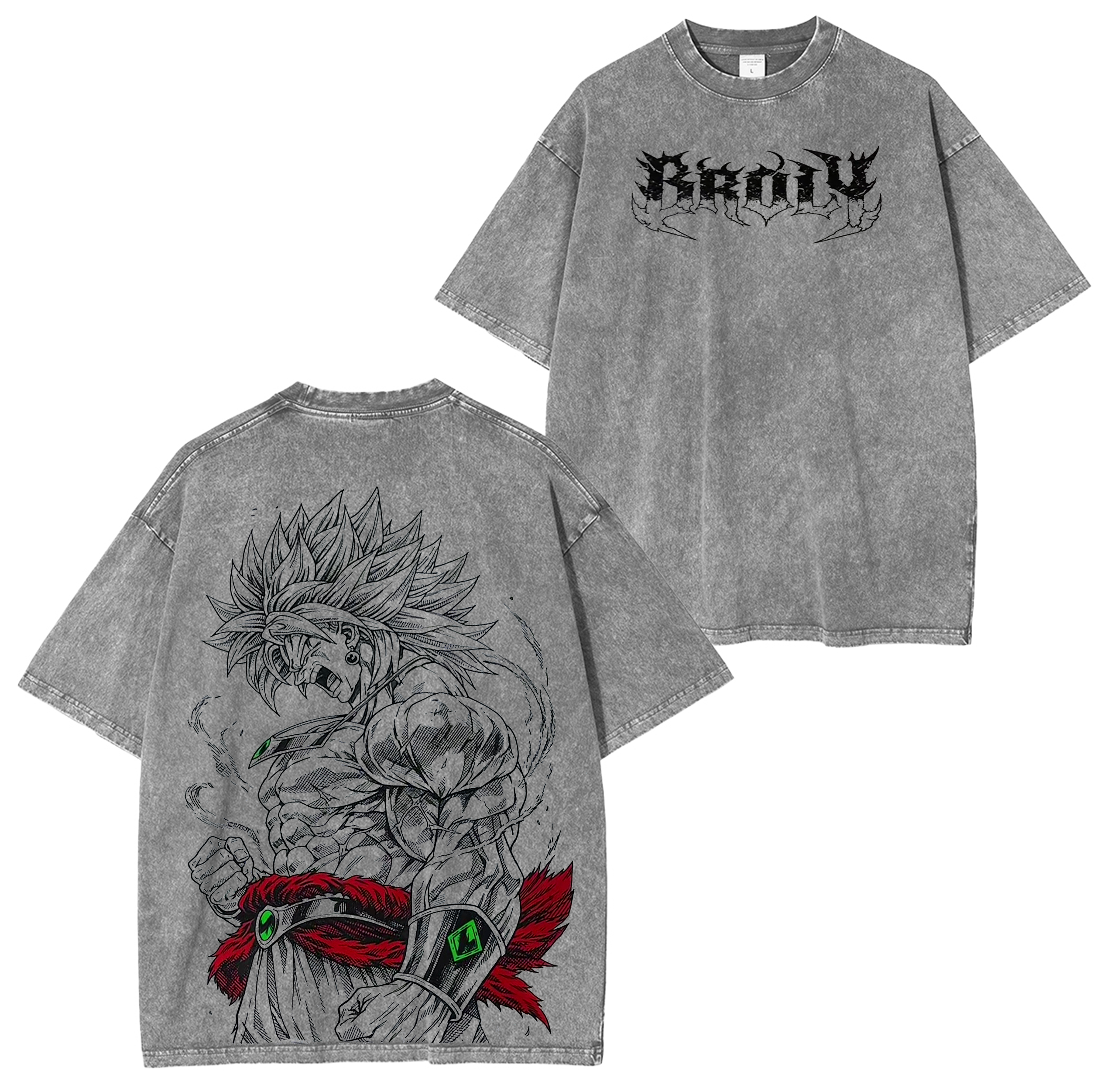 Dragon Ball Z Broly Anime Vintage Washed T-shirt/Crewneck/Hoodie