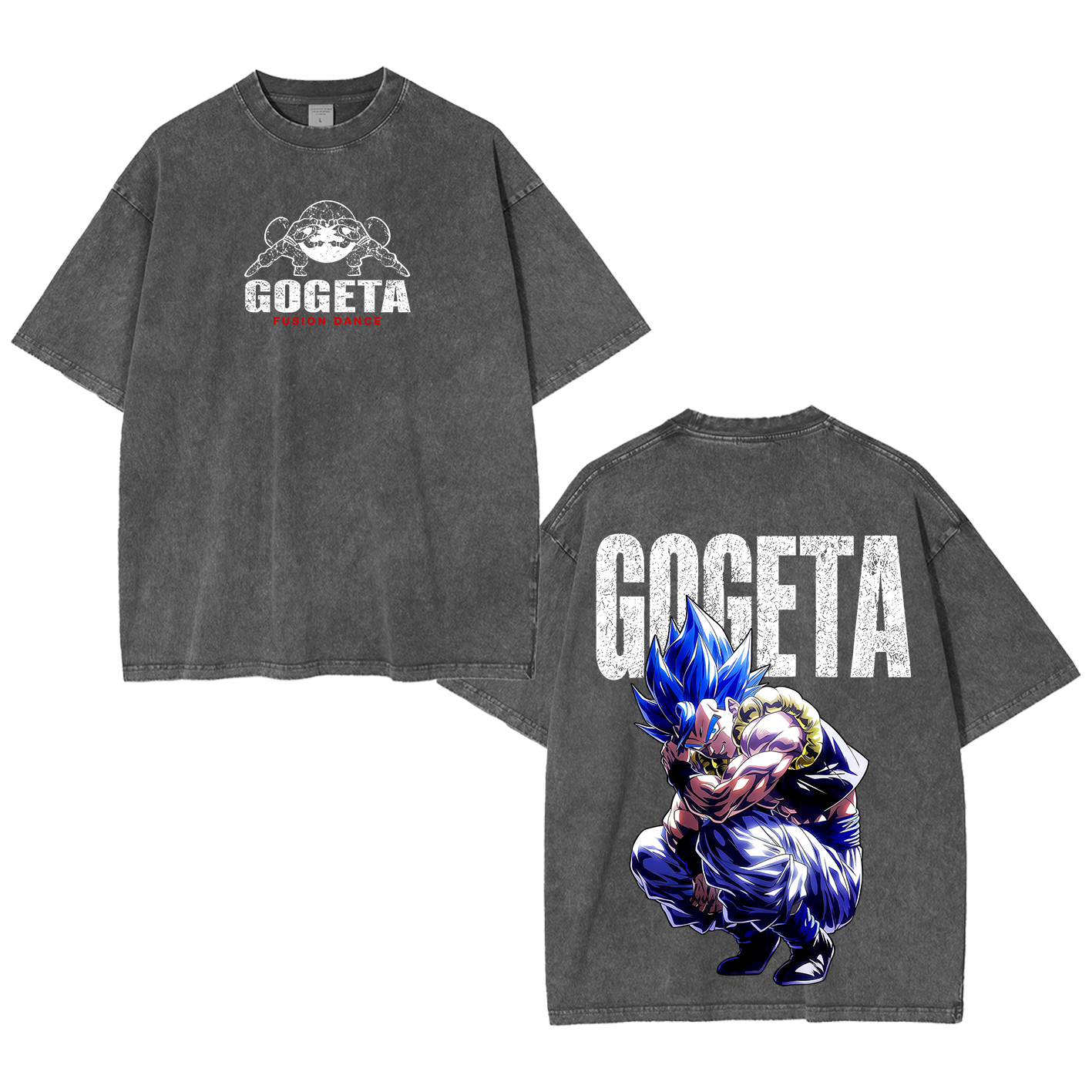 Gogeta Dragon Ball Vintage Unisex Washed T-Shirt