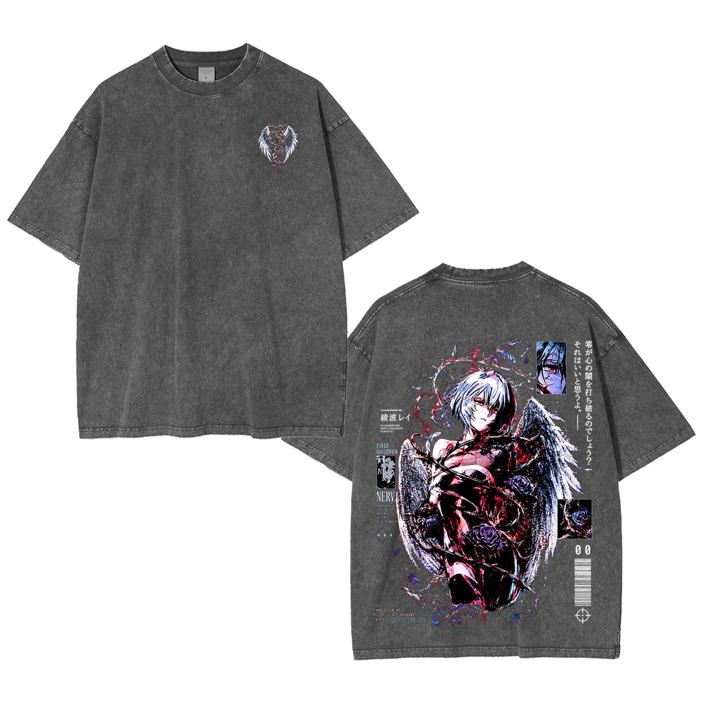 Evangelion Vintage Oversized T-shirt/Crewneck/Hoodie