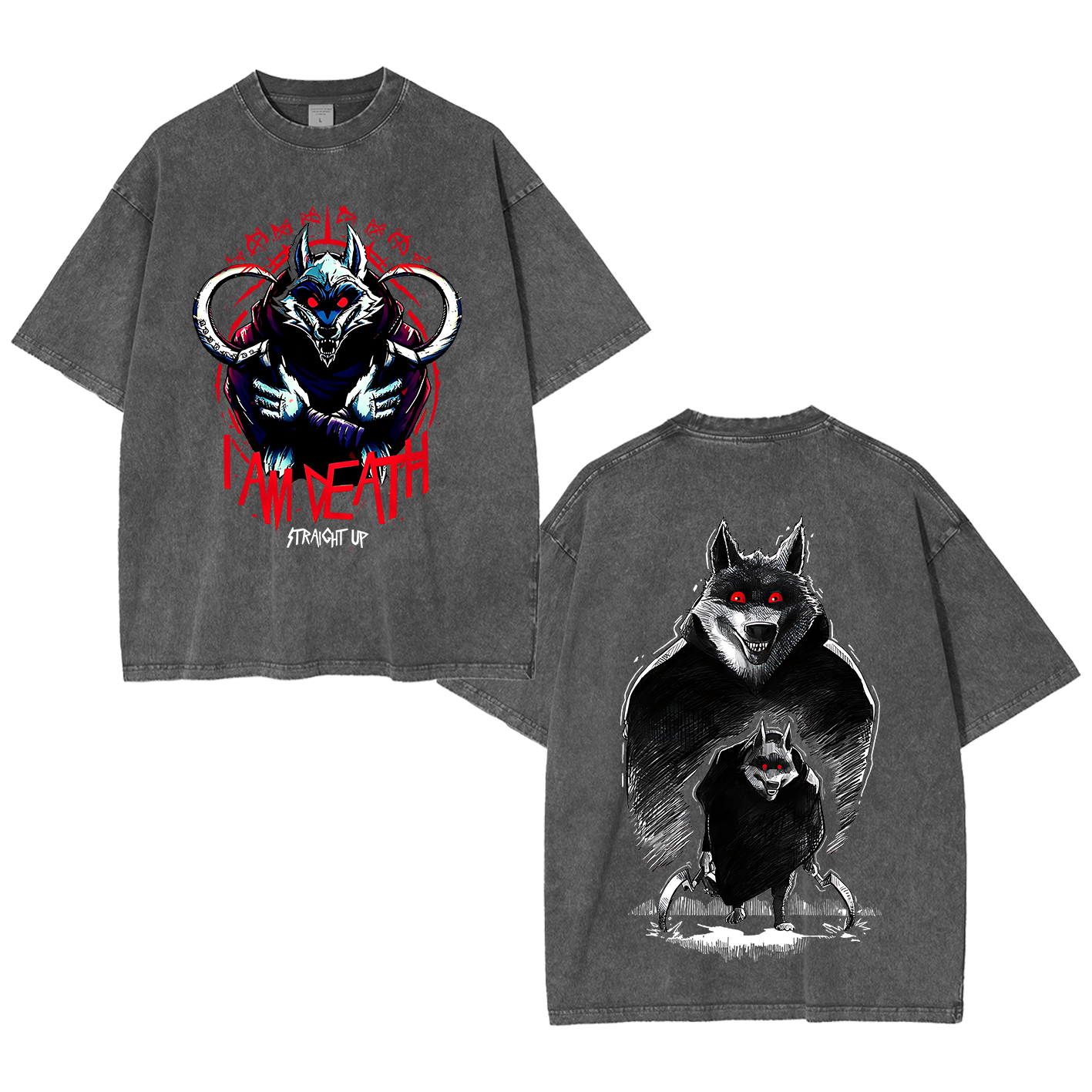 The Wolf Vintage Oversized T-shirt/Crewneck/Hoodie