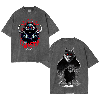 The Wolf Vintage Oversized T-shirt/Crewneck/Hoodie