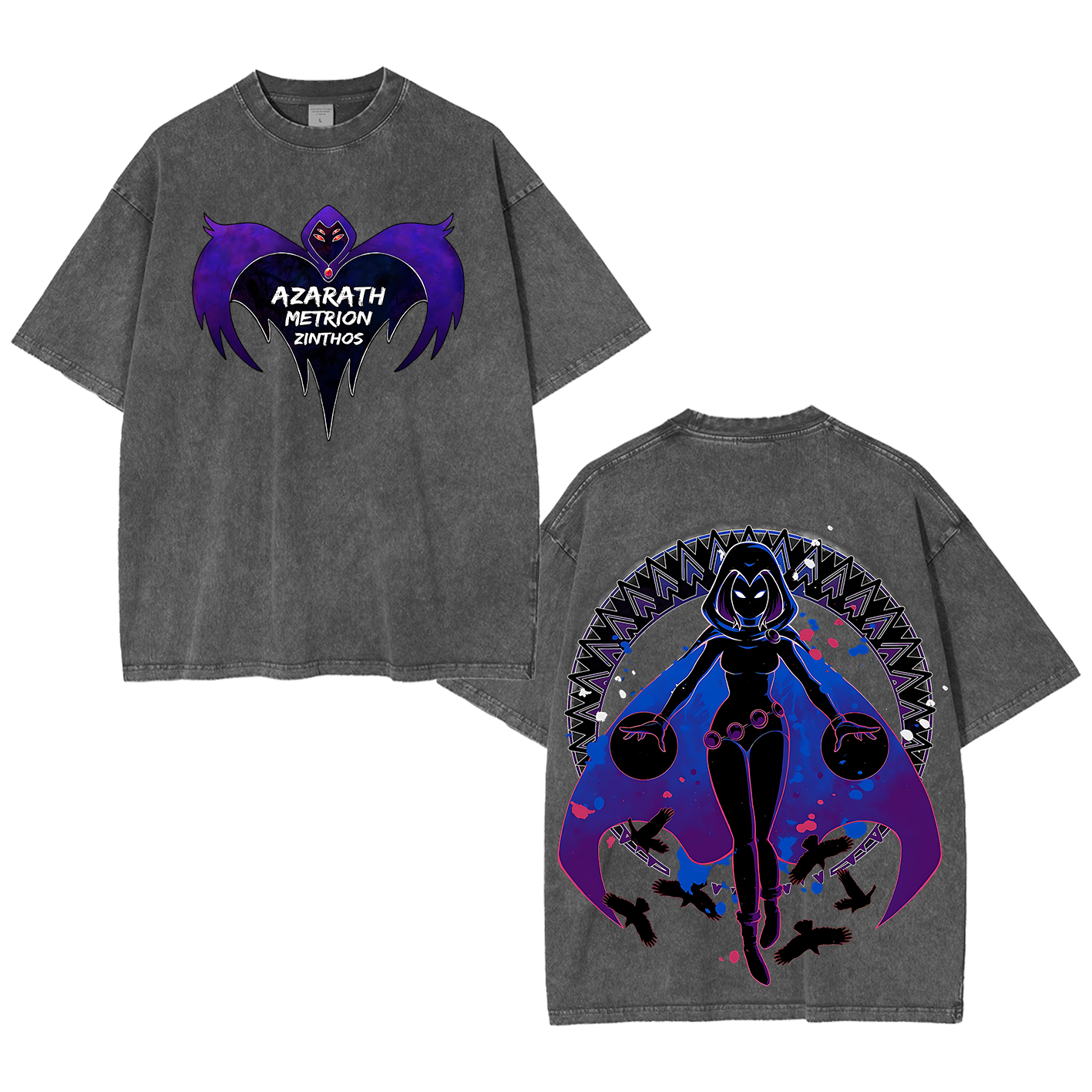 Raven Teen Titans Washed T-shirt/Crewneck/Hoodie