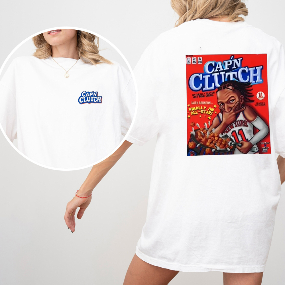 Cap'n clutch Jalen Brunson New York Knicks Graphic T-shirt