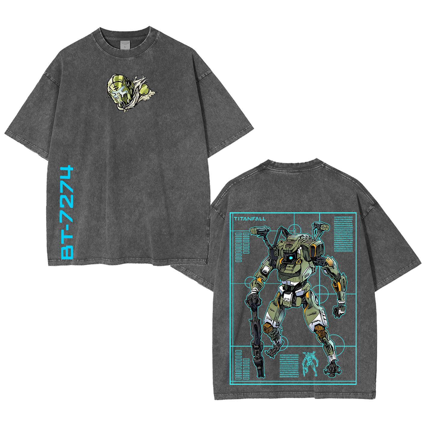 Titanfall BT Fanart Washed T-shirt/Crewneck/Hoodie