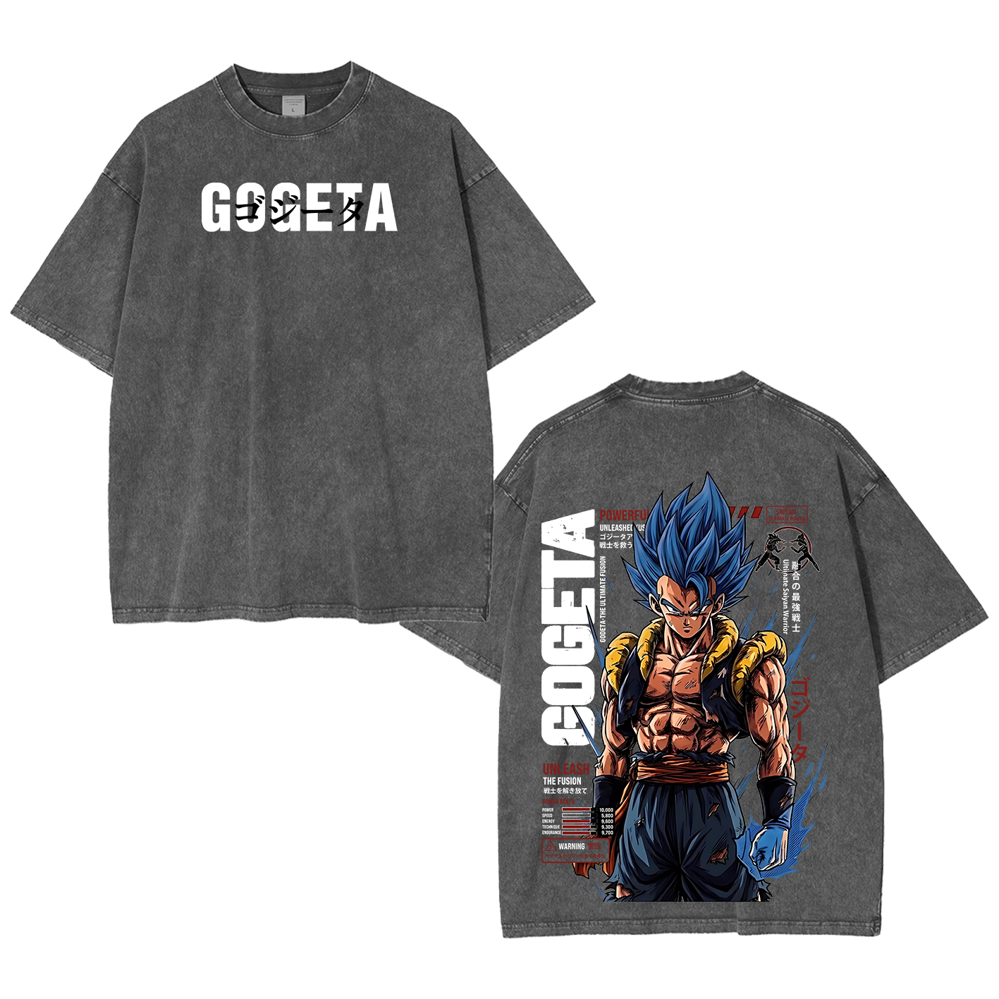 Gogeta Dragon Ball Unisex  Washed T-Shirt