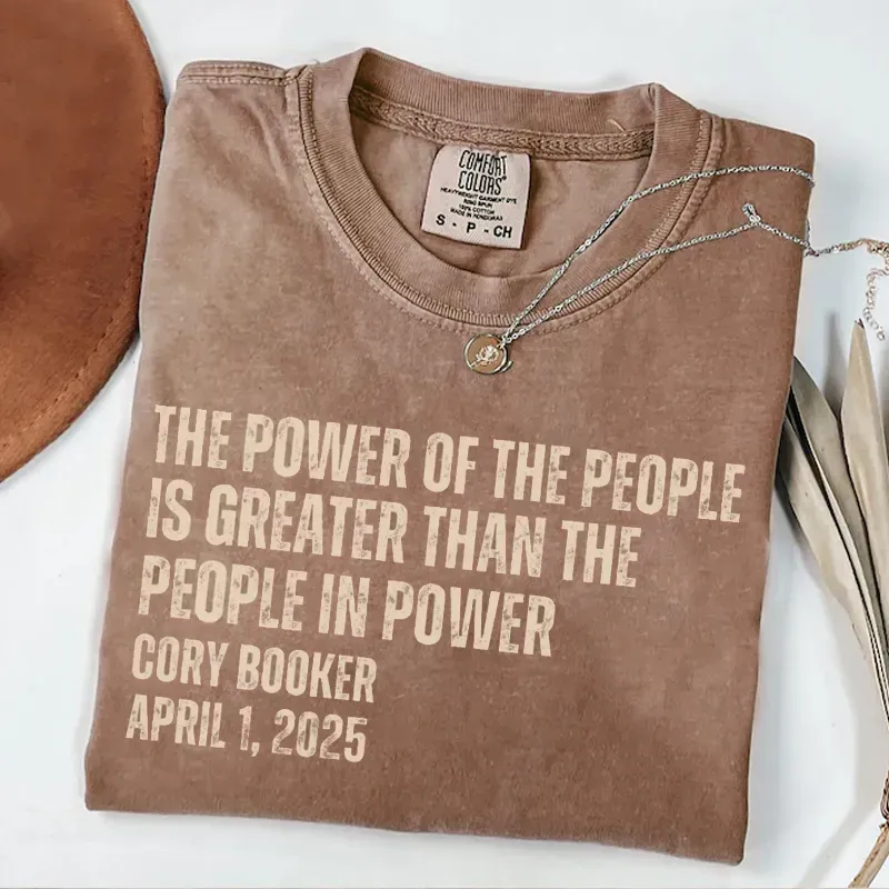 Cory Booker Quote Power Of The People T-shirt