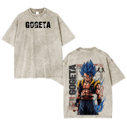 Gogeta Dragon Ball Unisex  Washed T-Shirt