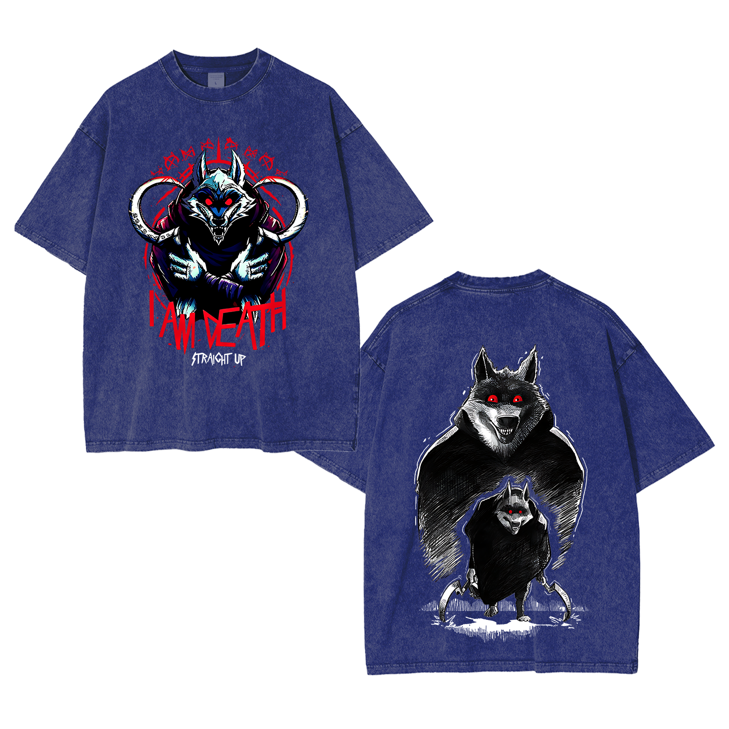 The Wolf Vintage Oversized T-shirt/Crewneck/Hoodie